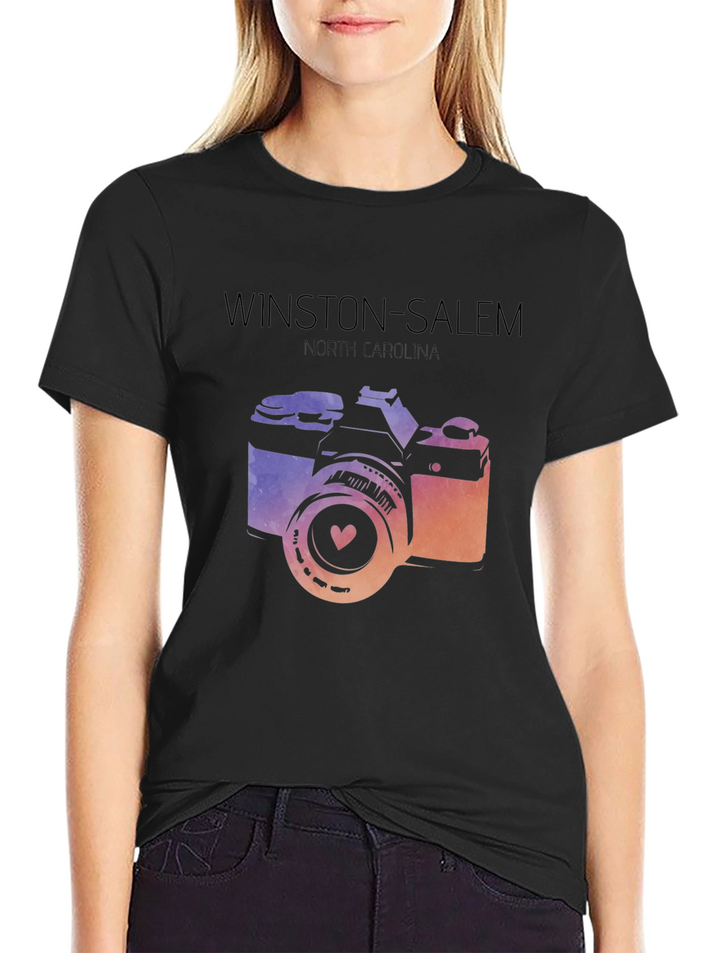 Winston-Salem NC Camera Graphic Tee