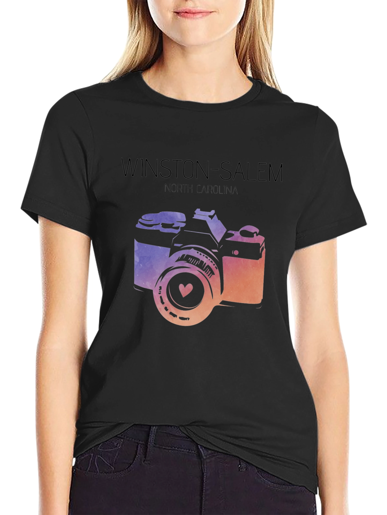 Winston-Salem NC Camera Graphic Tee