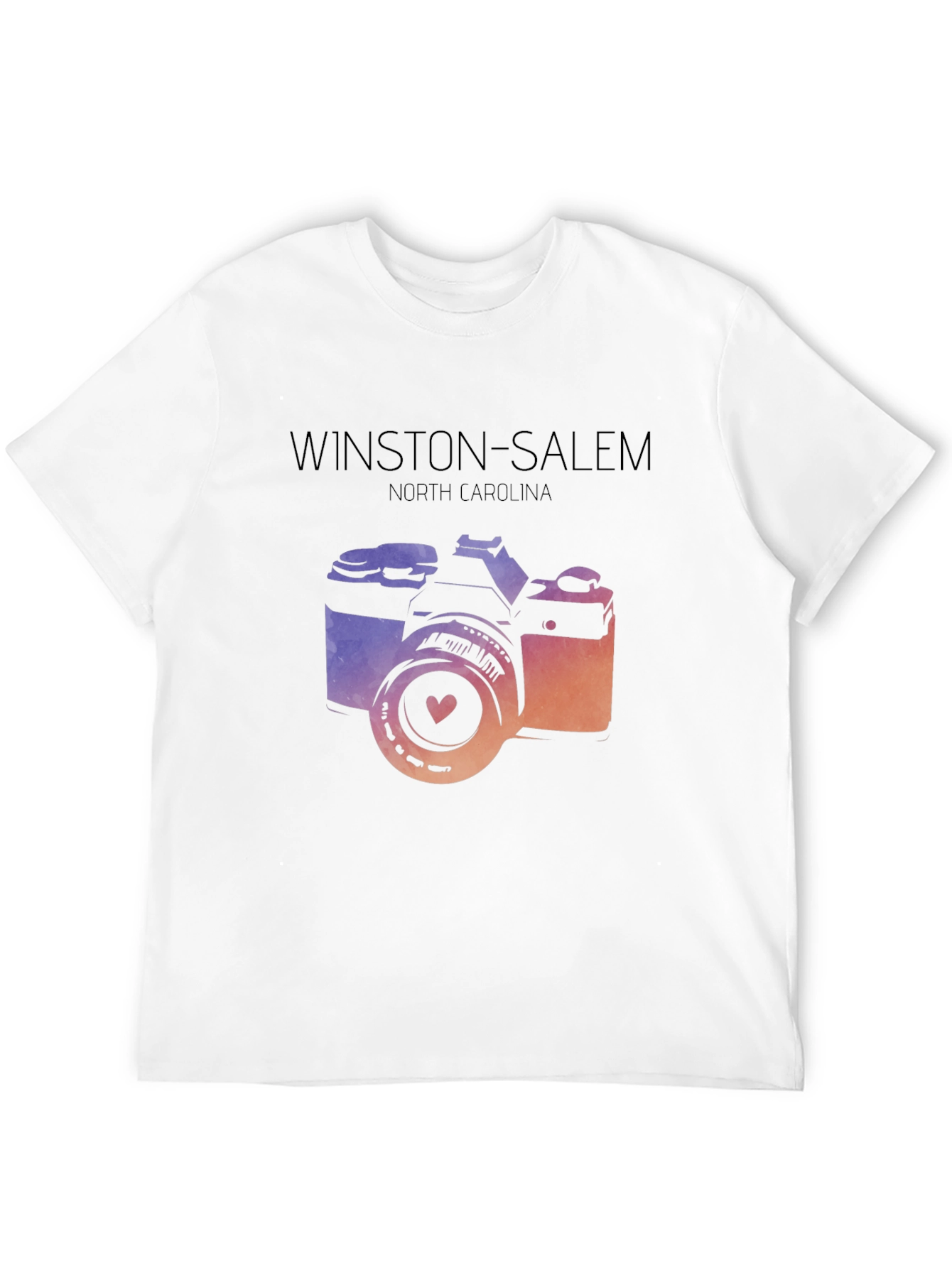 Winston-Salem NC Camera Graphic Tee