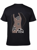 Floral Dress Graphic T-Shirt - Stylish Casual Wear