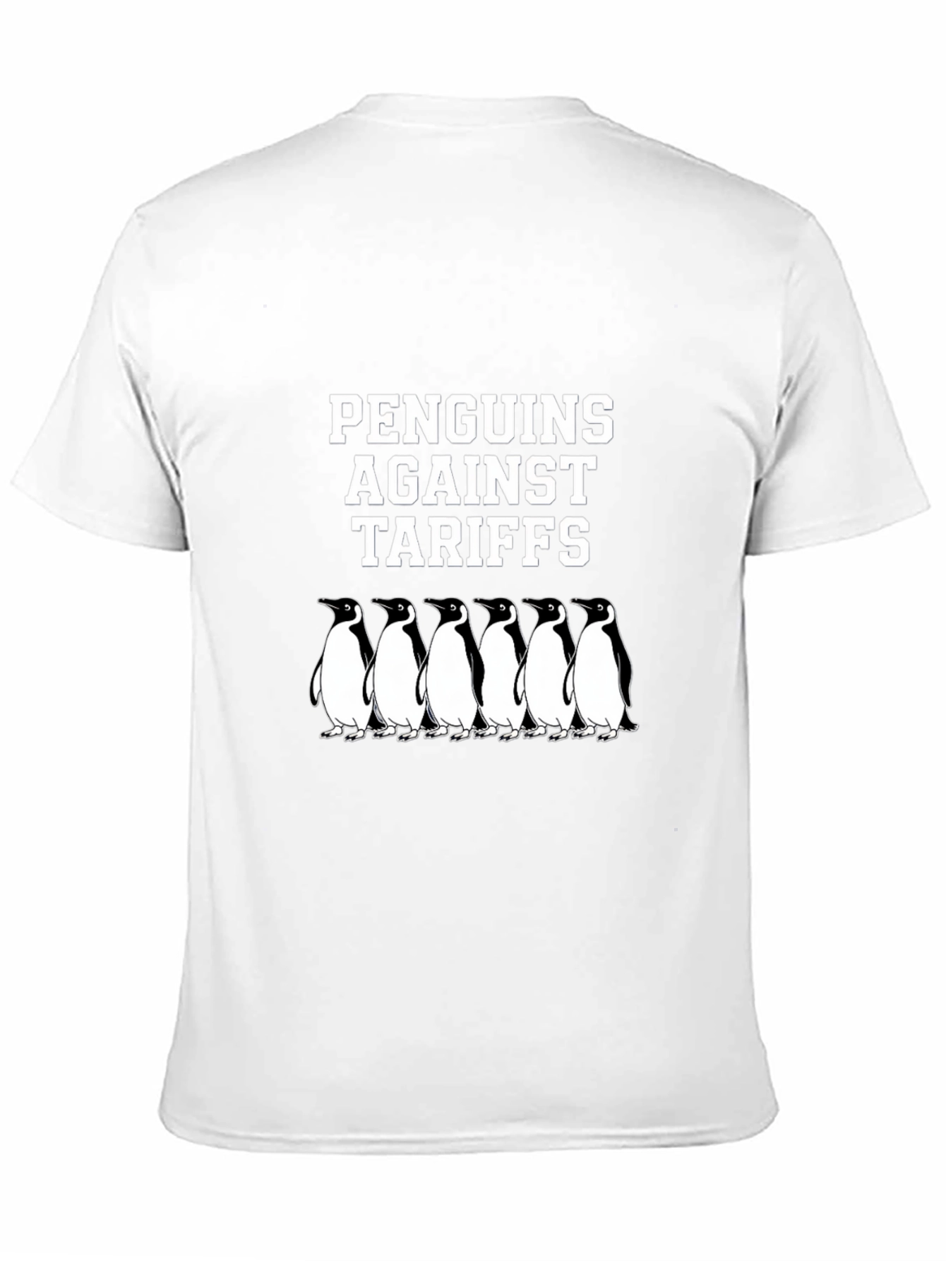 Penguins Against Tariffs Graphic T-Shirt