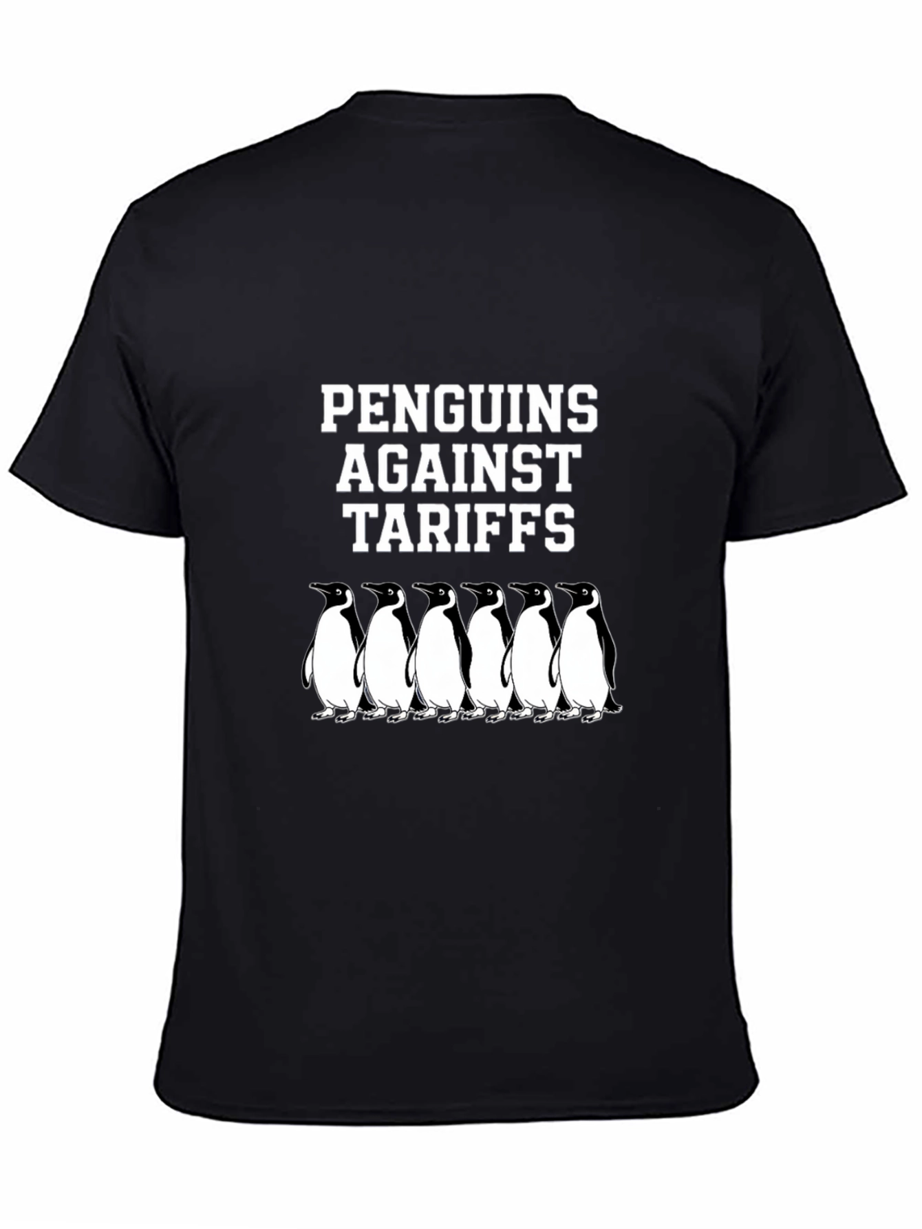 Penguins Against Tariffs Graphic T-Shirt