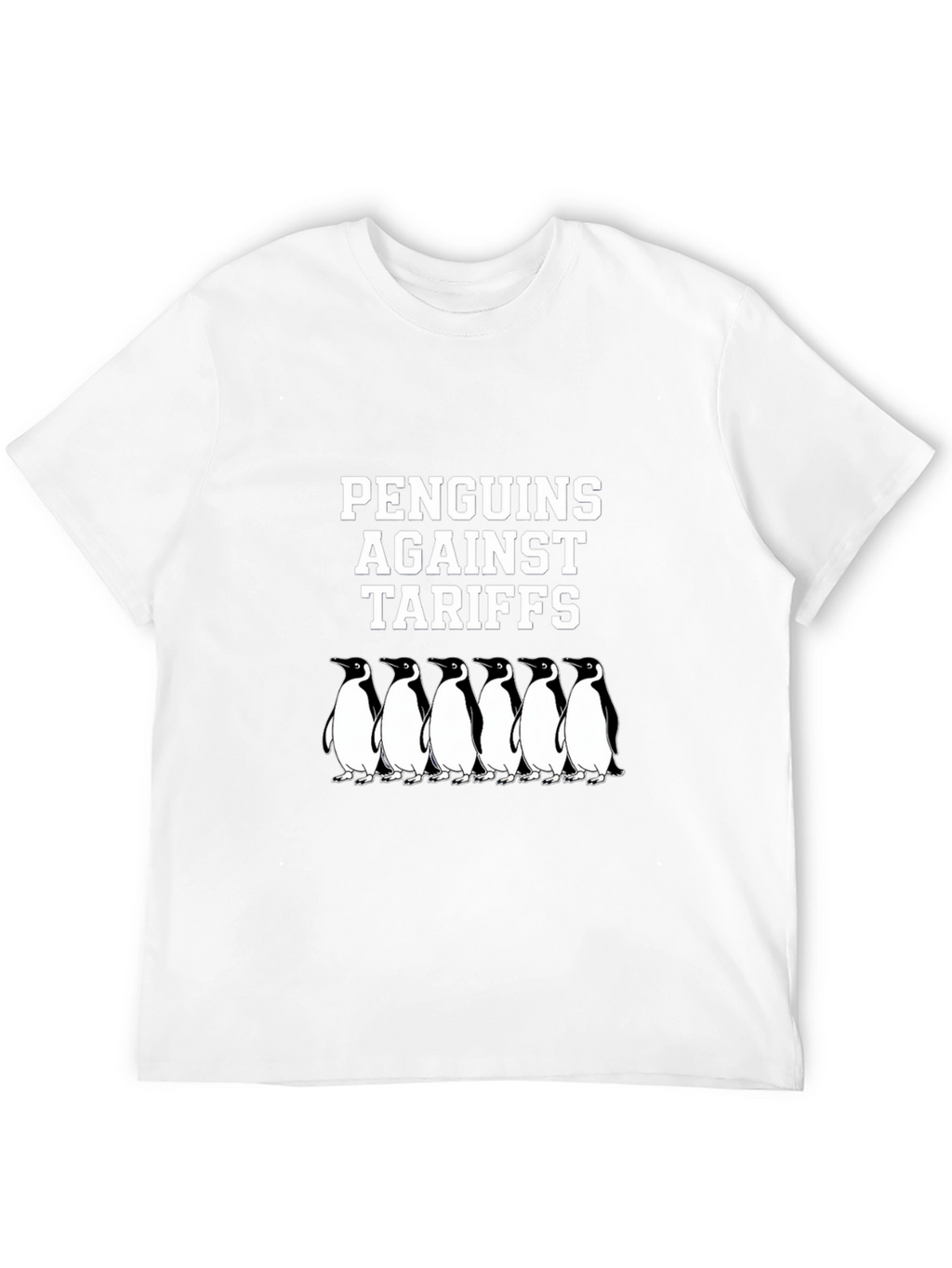 Penguins Against Tariffs Graphic T-Shirt