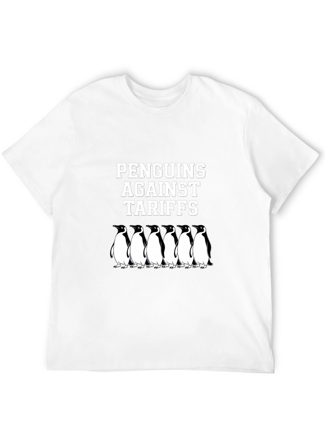 Penguins Against Tariffs Graphic T-Shirt