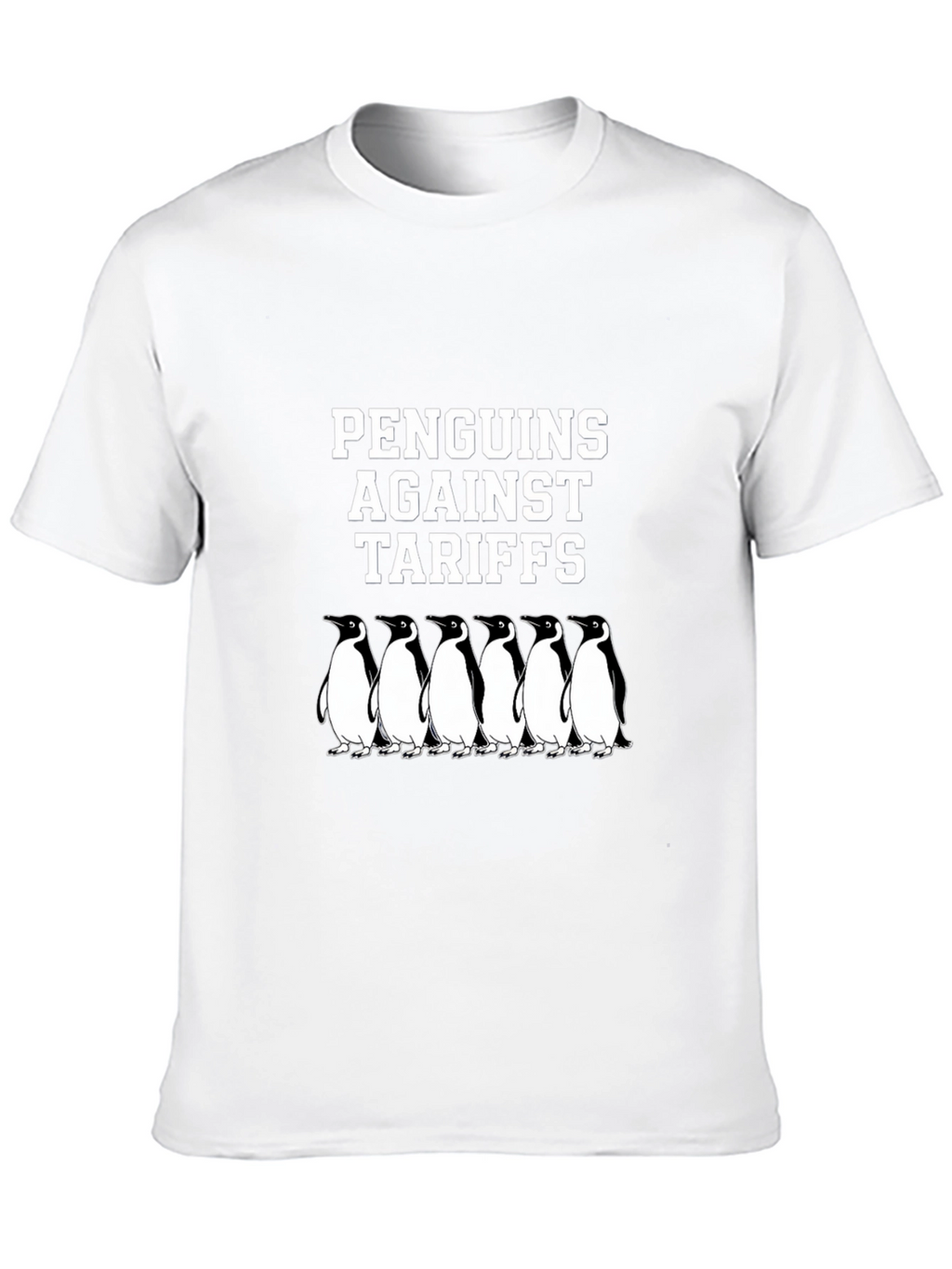 Penguins Against Tariffs Graphic T-Shirt