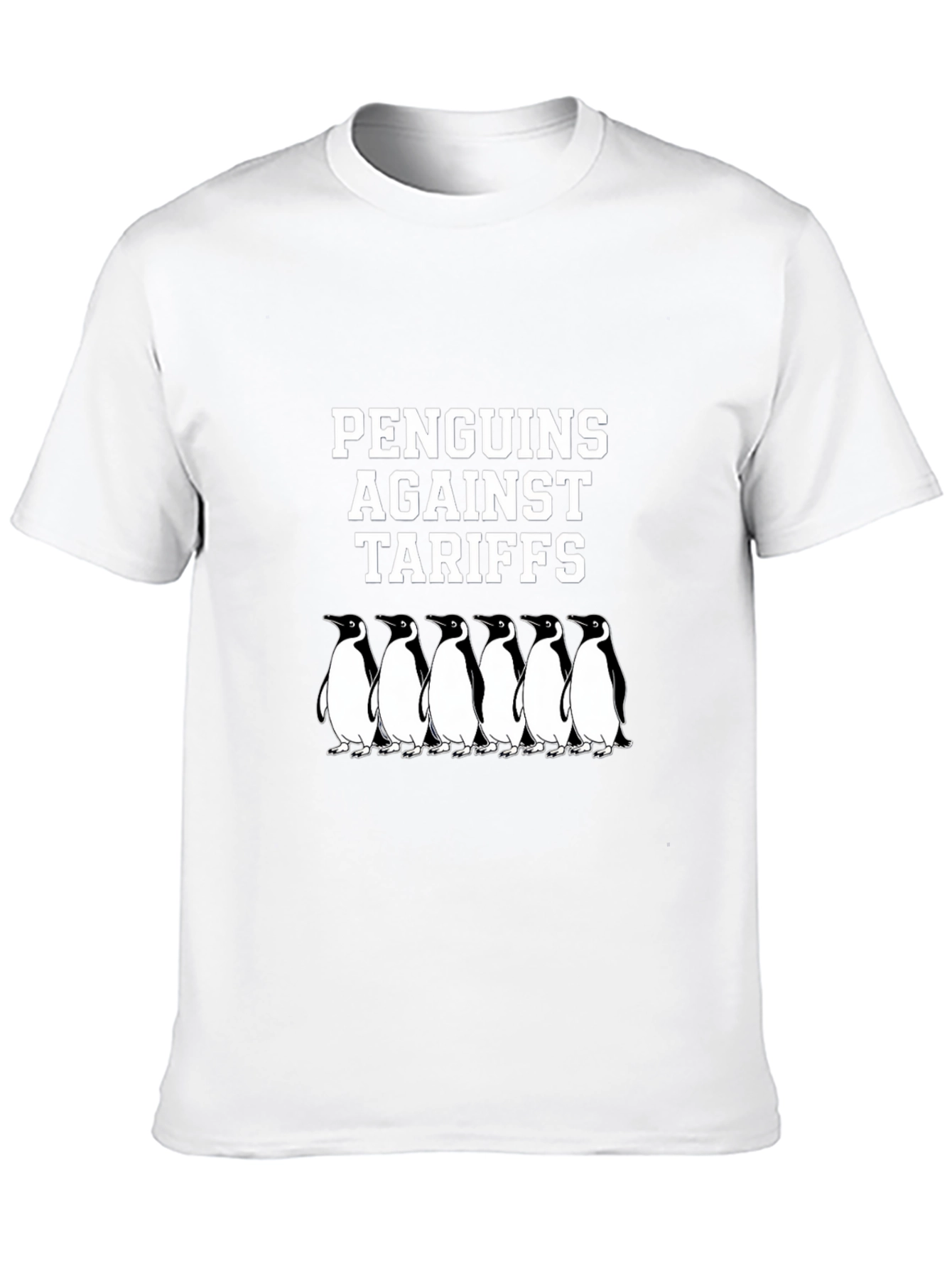 Penguins Against Tariffs Graphic T-Shirt