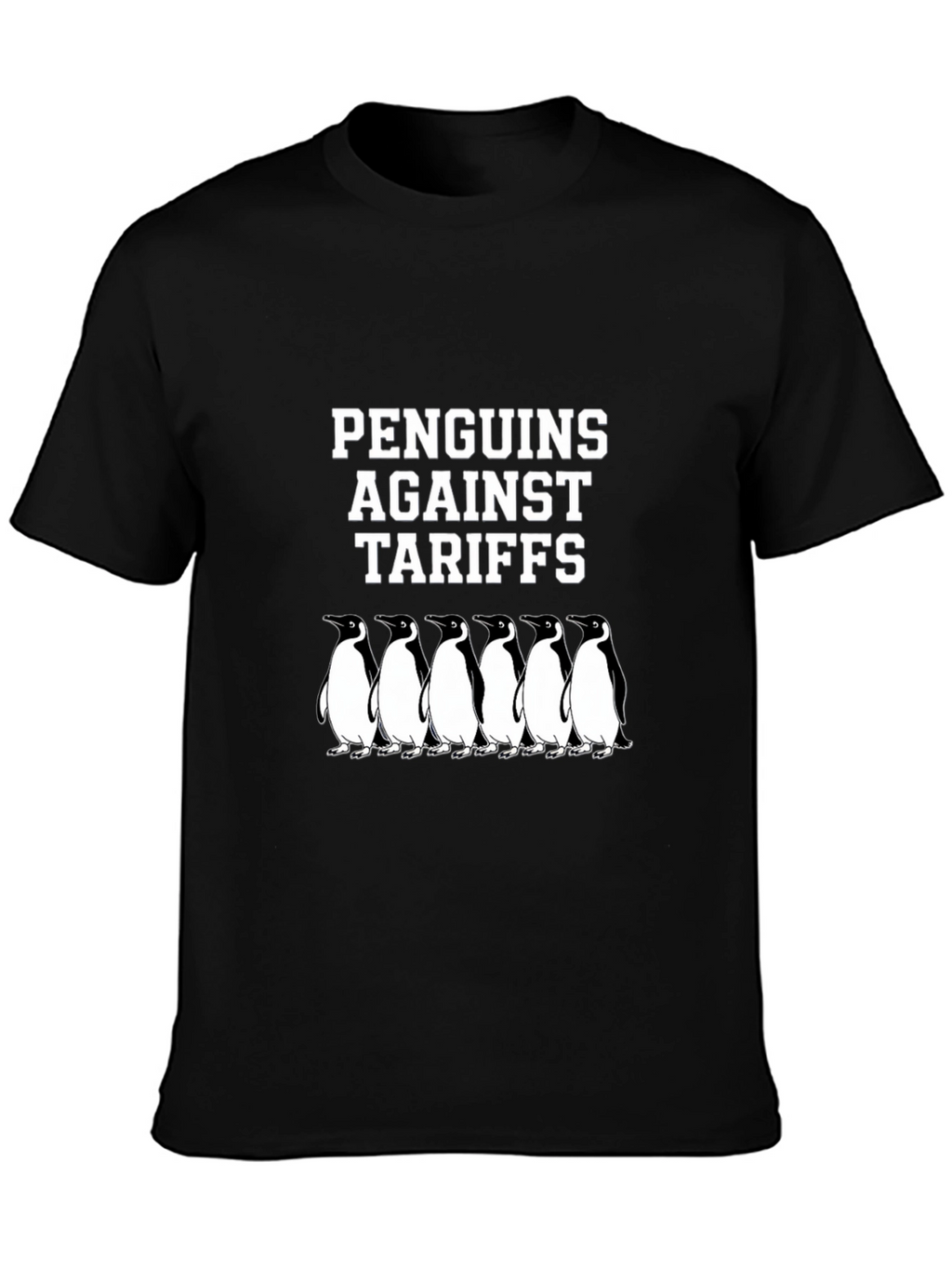 Penguins Against Tariffs Graphic T-Shirt