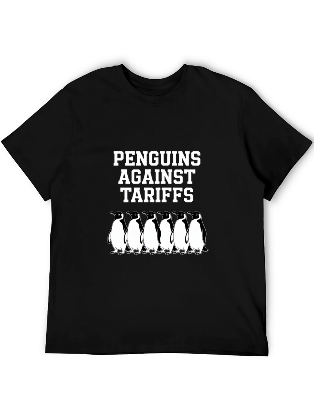 Penguins Against Tariffs Graphic T-Shirt
