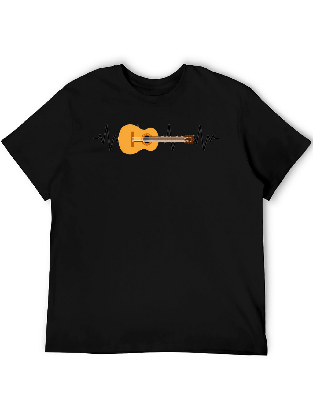 Guitar Heartbeat Graphic T-Shirt