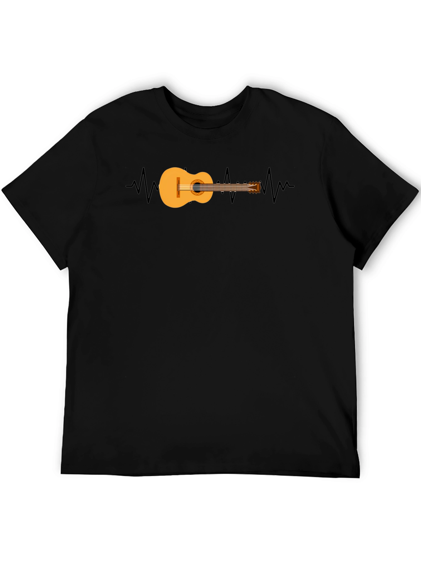 Guitar Heartbeat Graphic T-Shirt