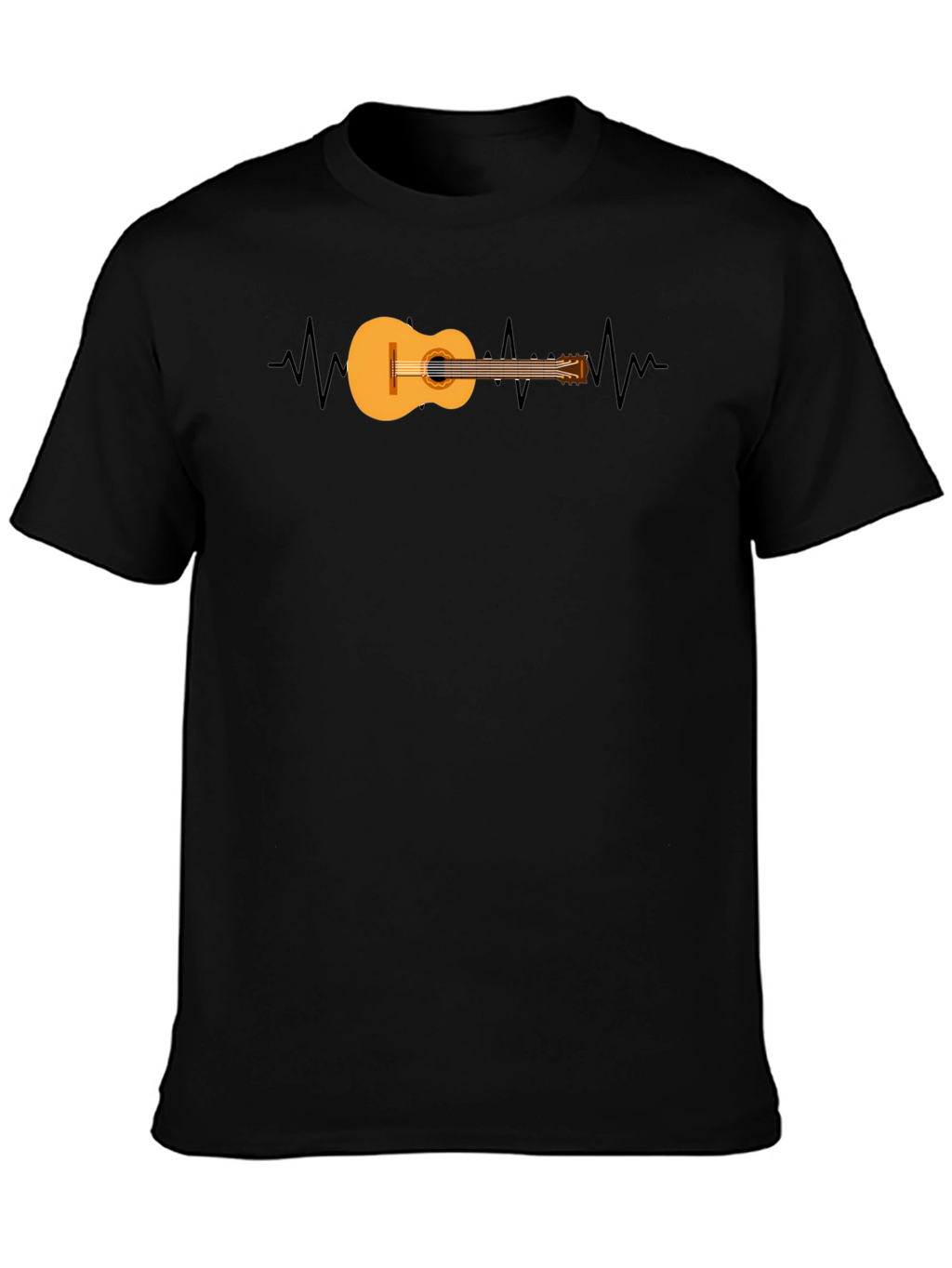 Guitar Heartbeat Graphic T-Shirt