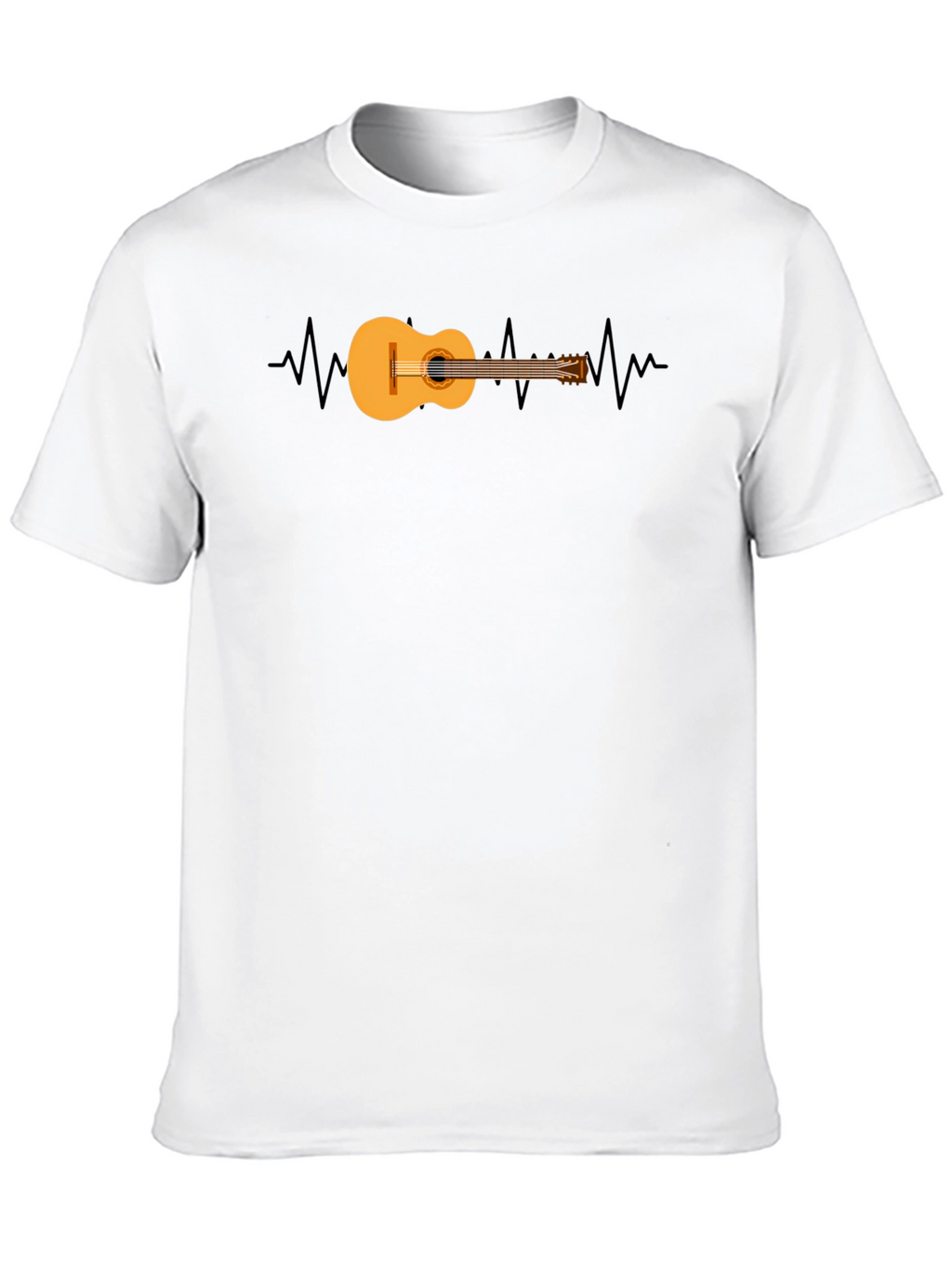 Guitar Heartbeat Graphic T-Shirt