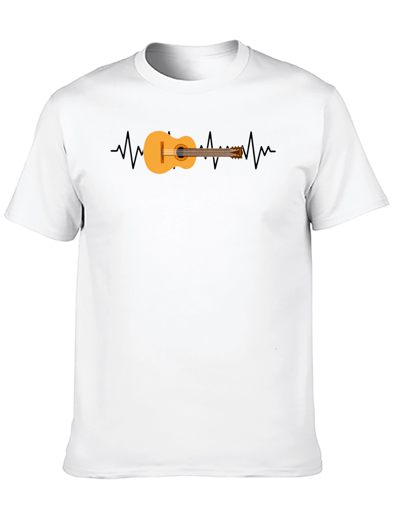 Guitar Heartbeat Graphic T-Shirt