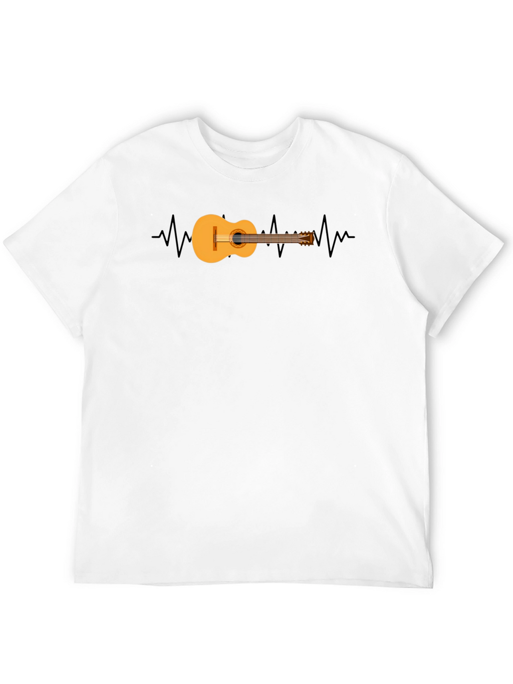Guitar Heartbeat Graphic T-Shirt