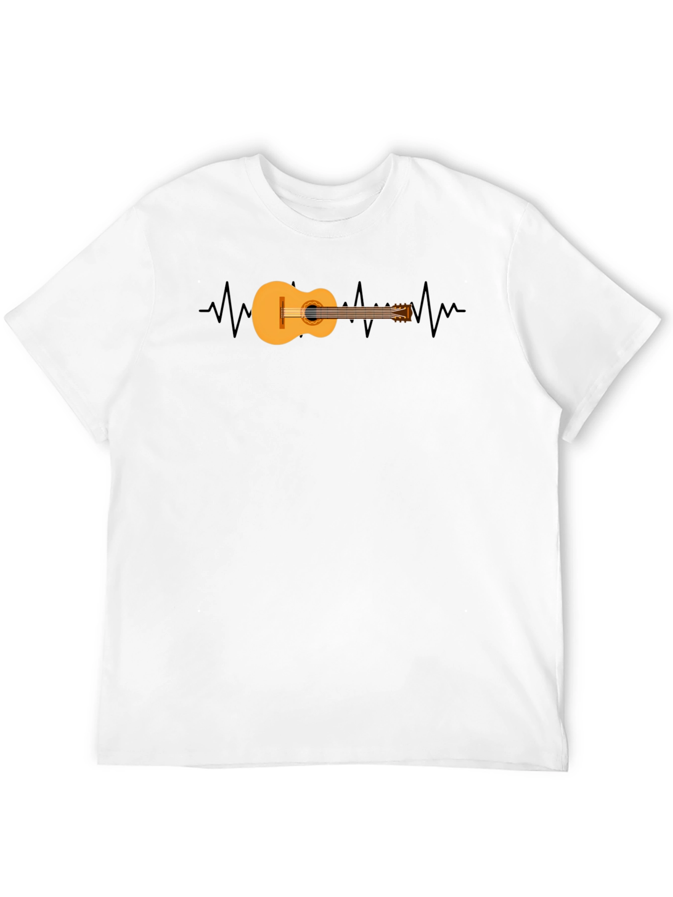 Guitar Heartbeat Graphic T-Shirt
