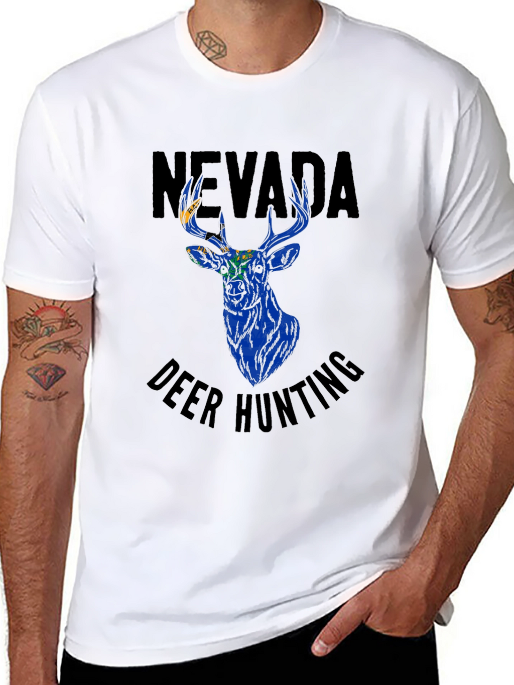 Nevada Deer Hunting Graphic Tee