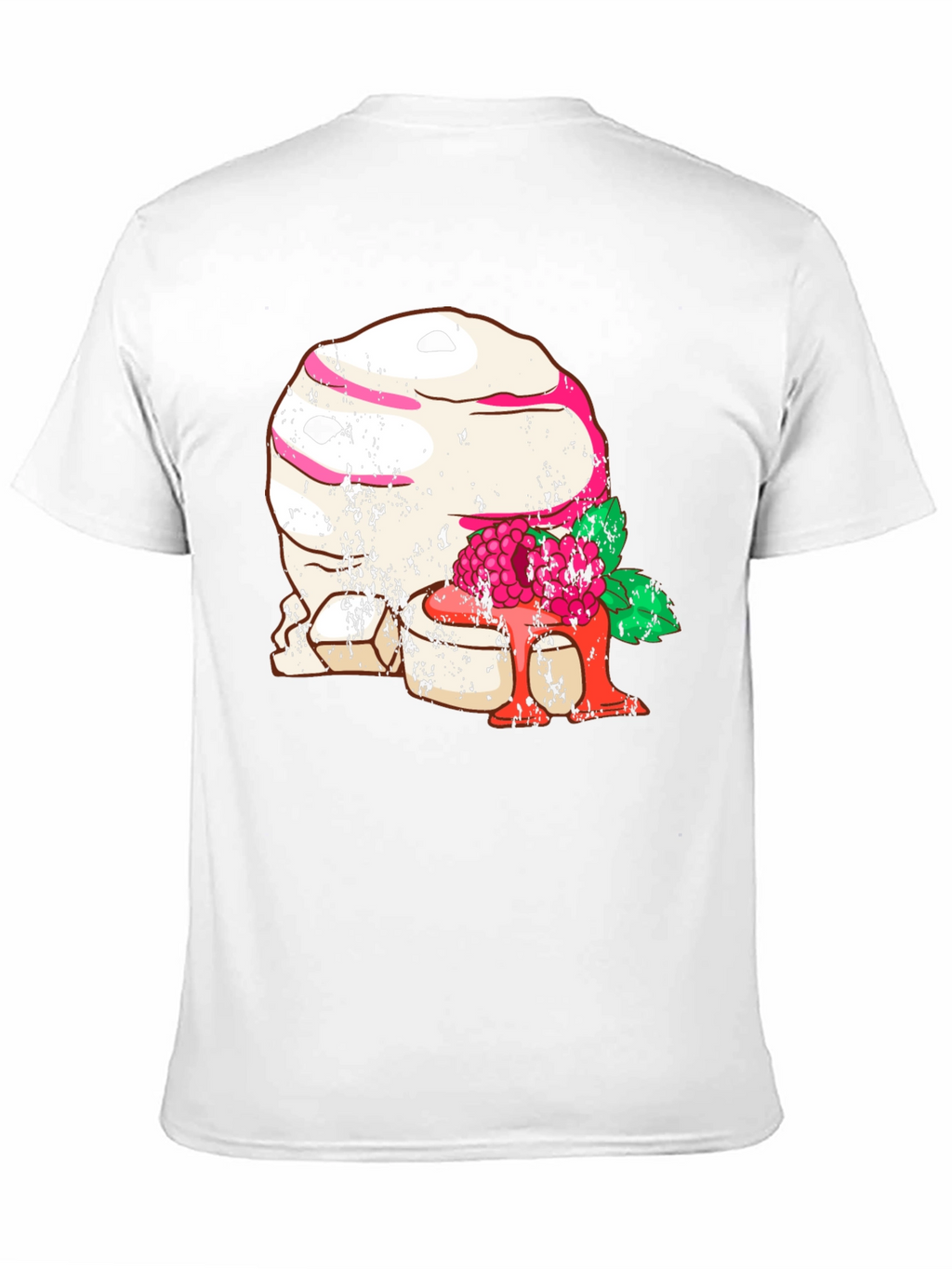 Mummy Raspberry Graphic Tee - Black Cotton T-Shirt