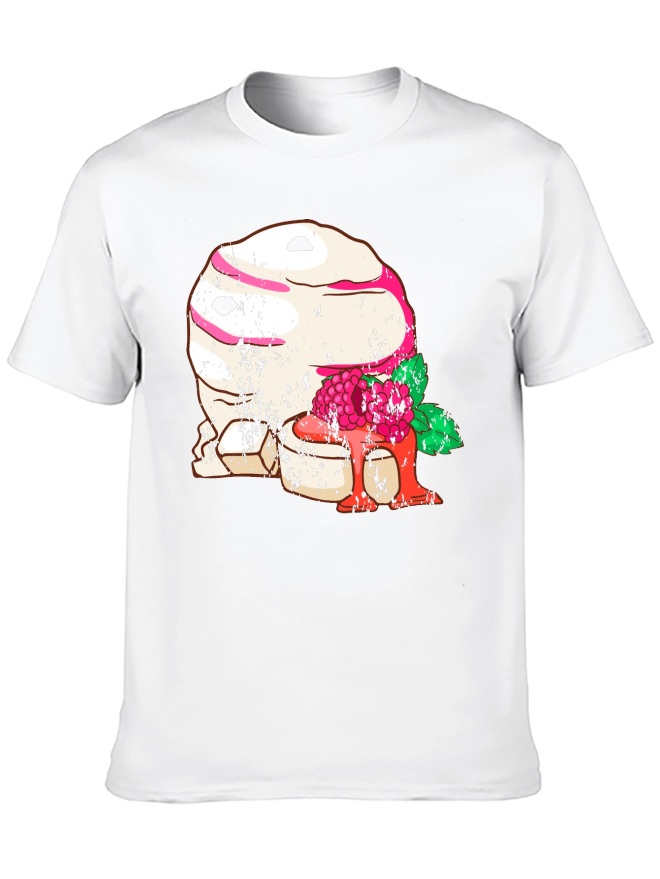 Mummy Raspberry Graphic Tee - Black Cotton T-Shirt