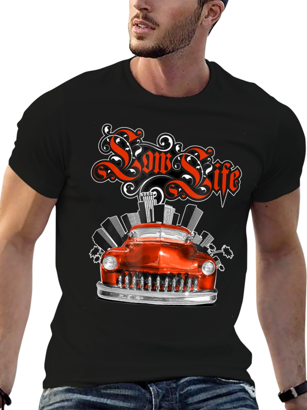 Low Life Classic Car Graphic Tee