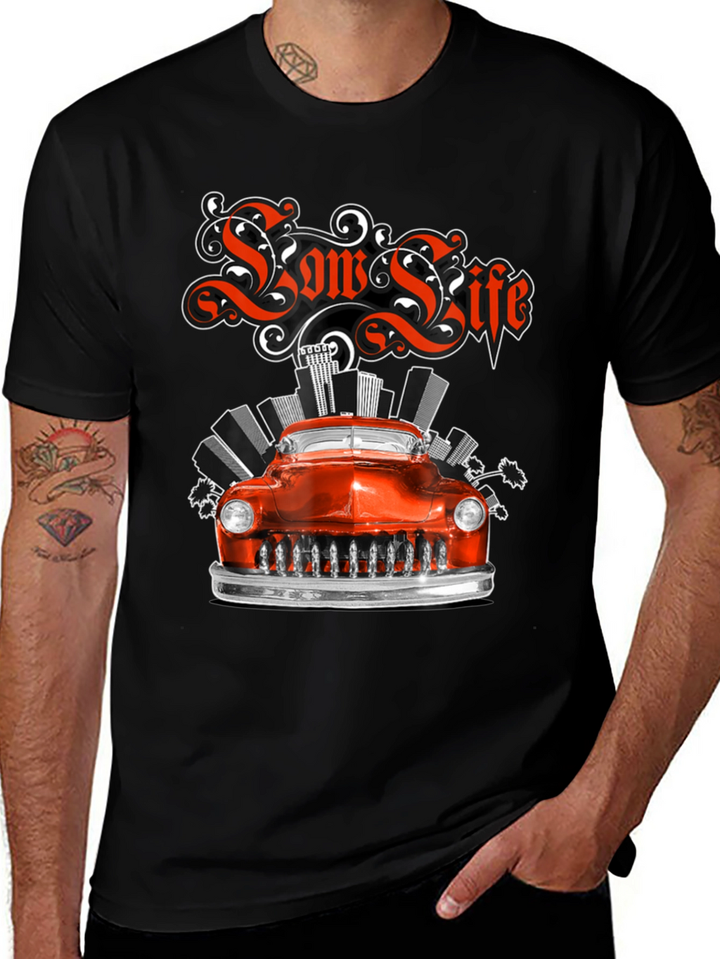 Low Life Classic Car Graphic Tee