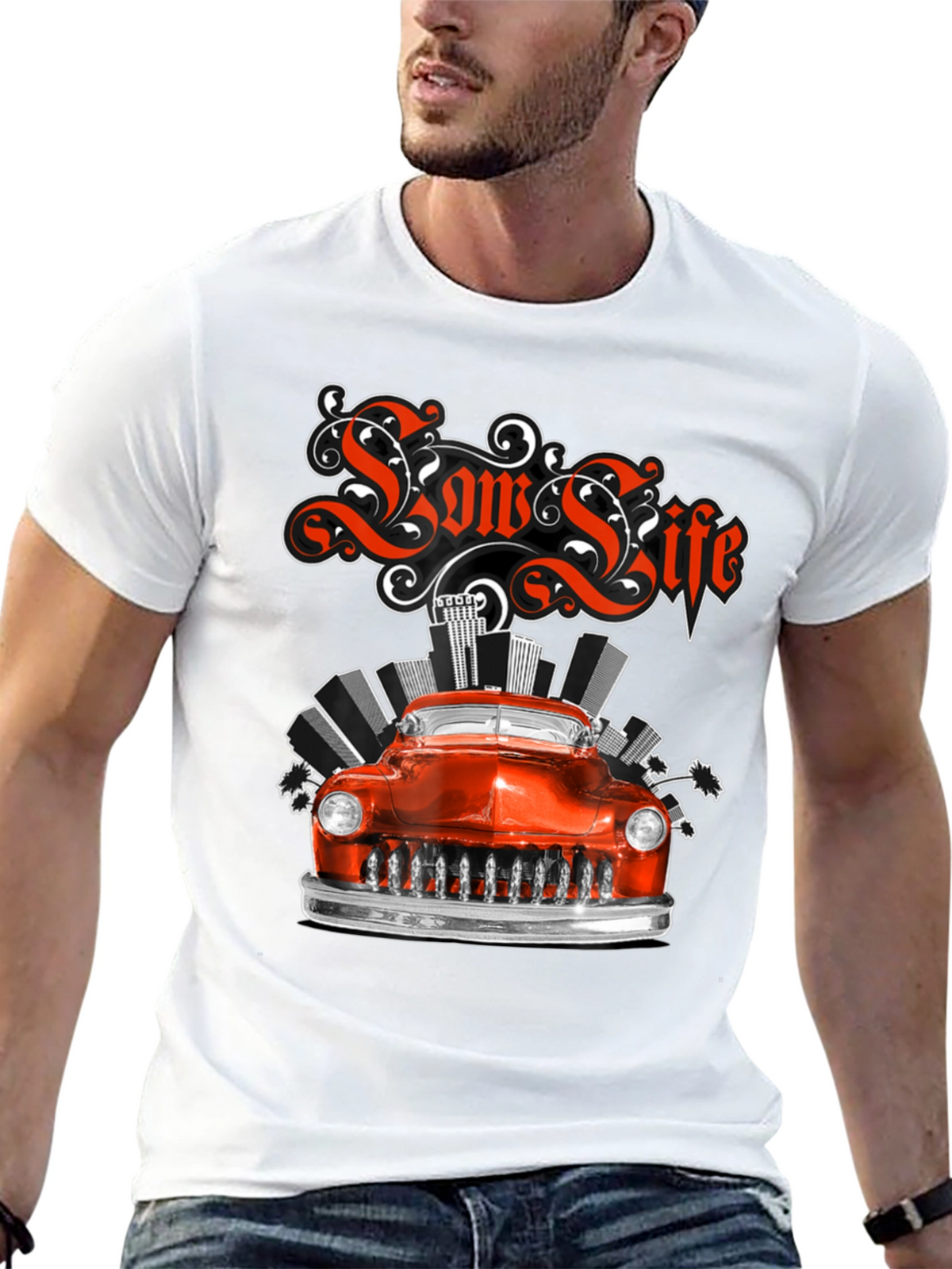 Low Life Classic Car Graphic Tee