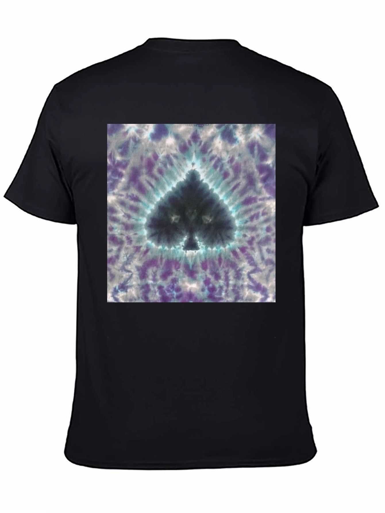 Tie-Dye Spade Graphic T-Shirt