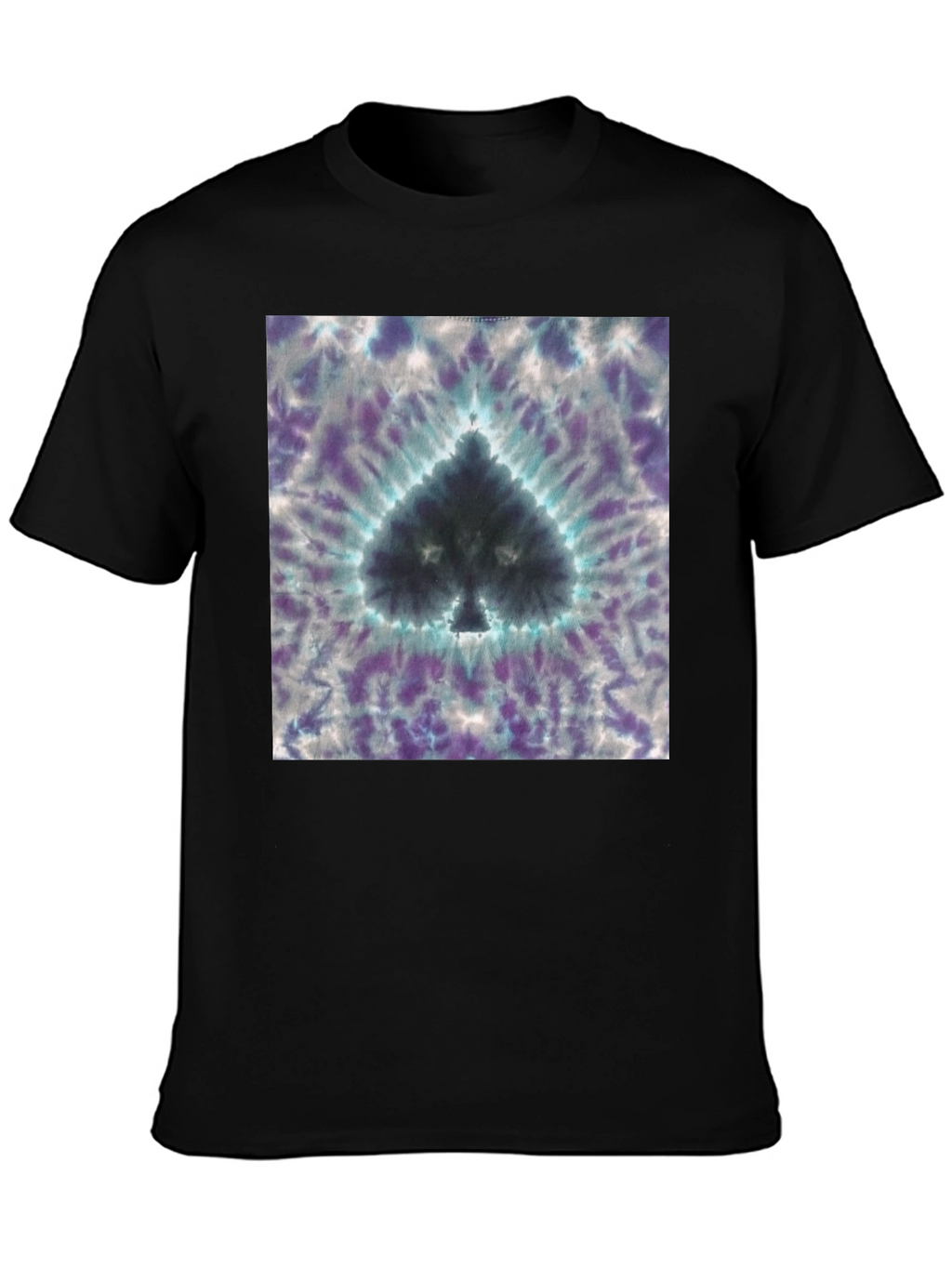 Tie-Dye Spade Graphic T-Shirt