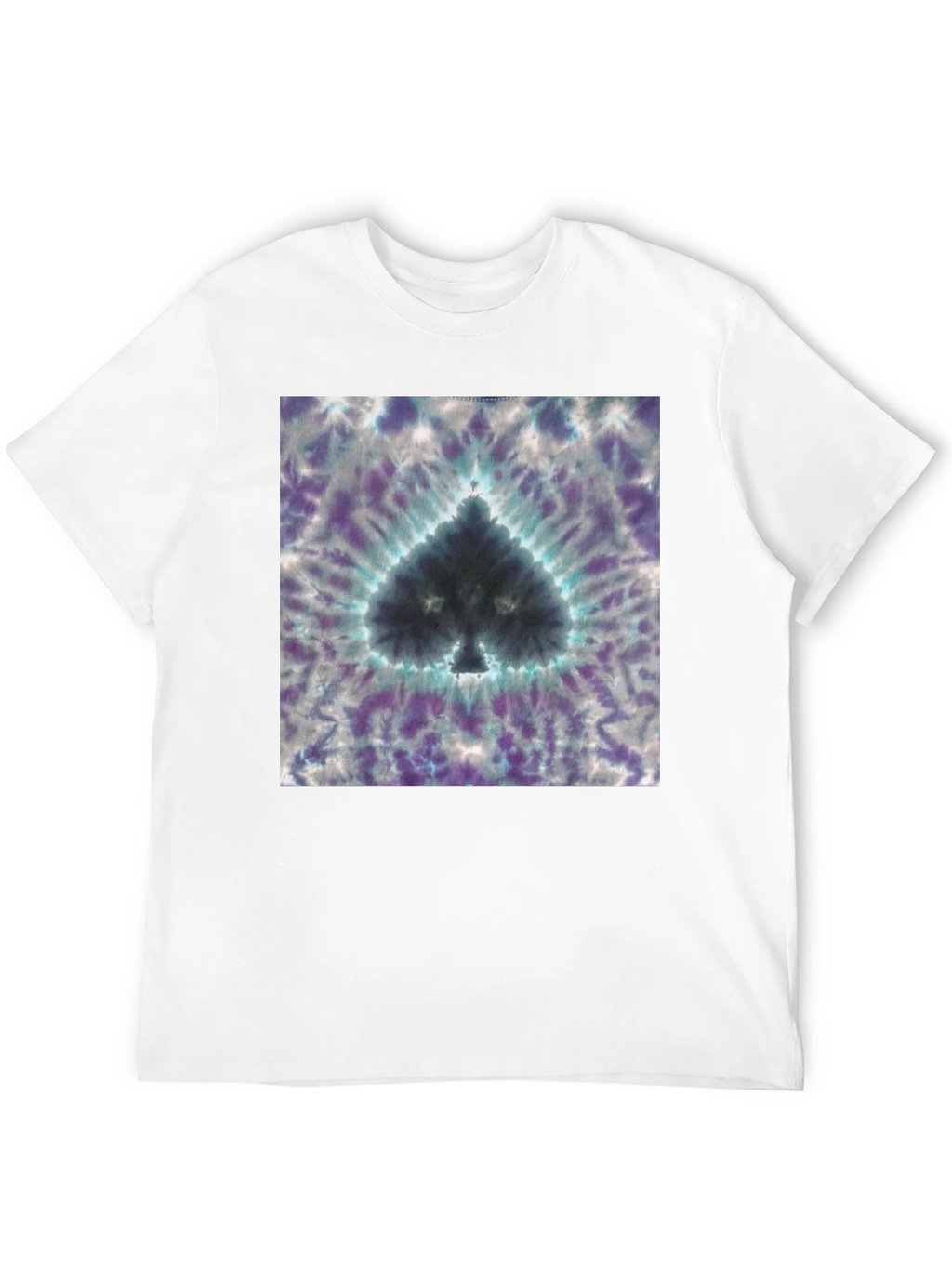 Tie-Dye Spade Graphic T-Shirt