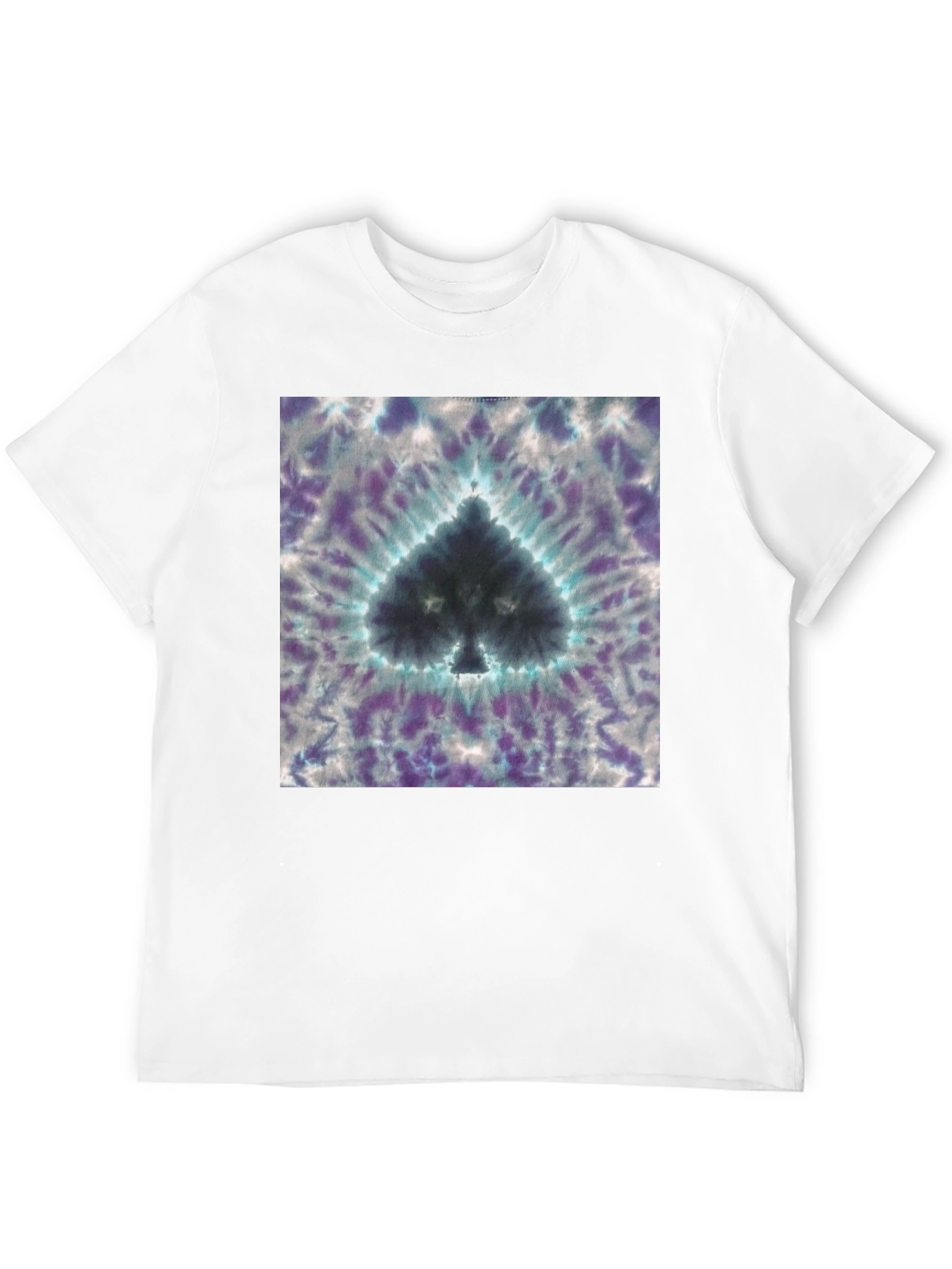 Tie-Dye Spade Graphic T-Shirt
