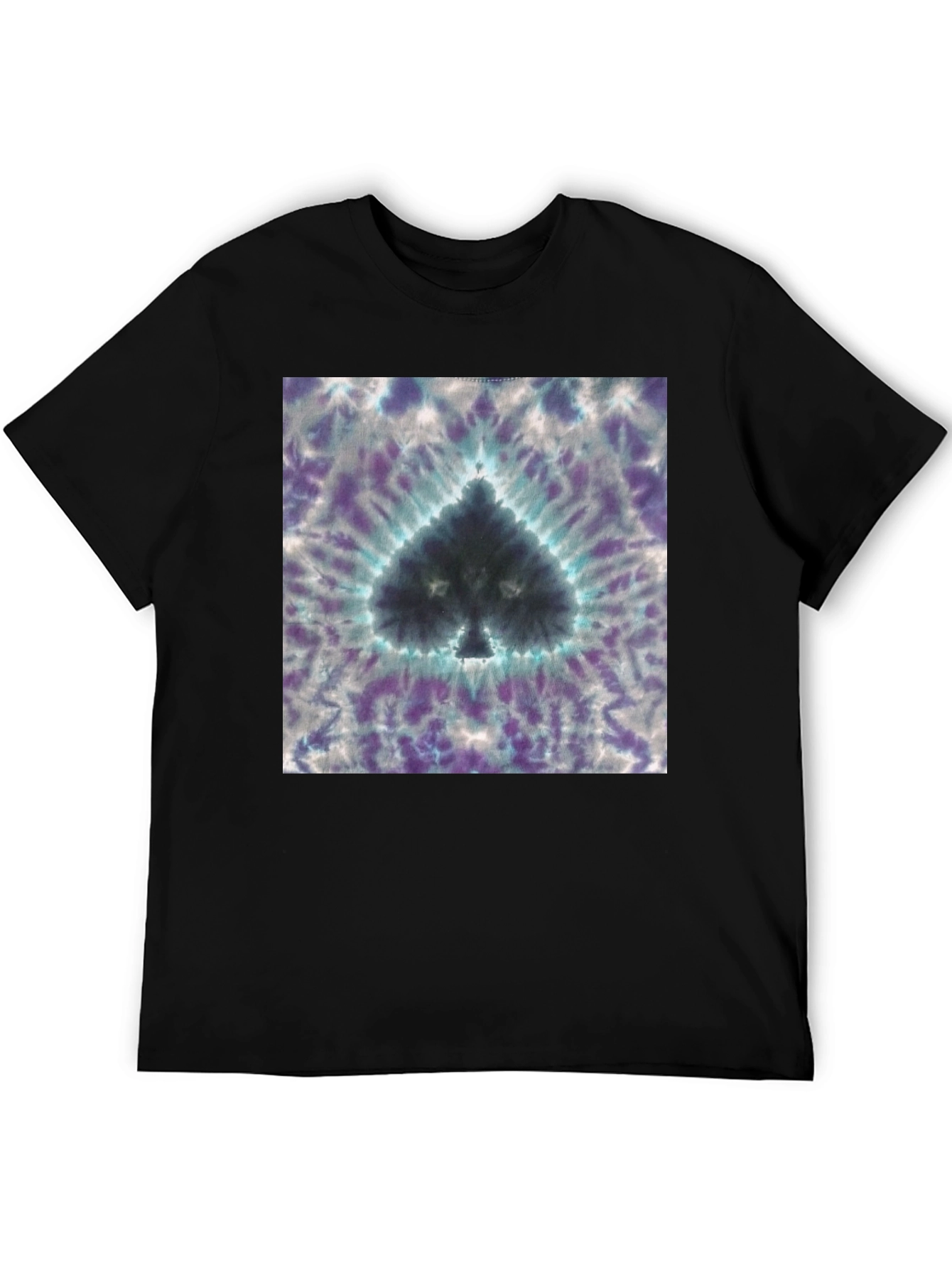 Tie-Dye Spade Graphic T-Shirt