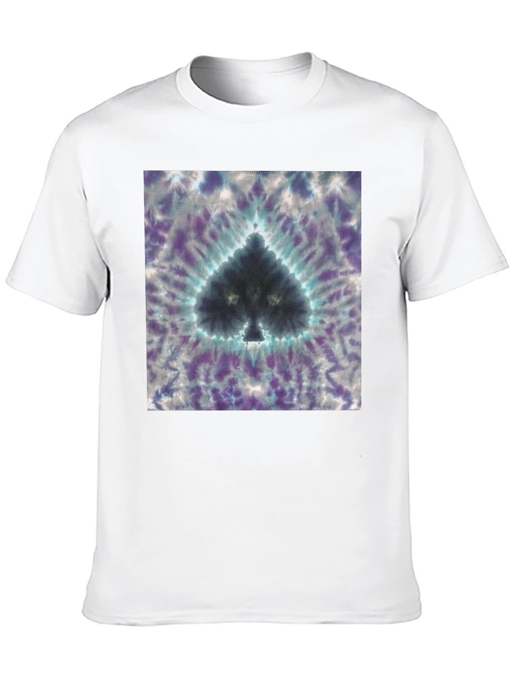 Tie-Dye Spade Graphic T-Shirt