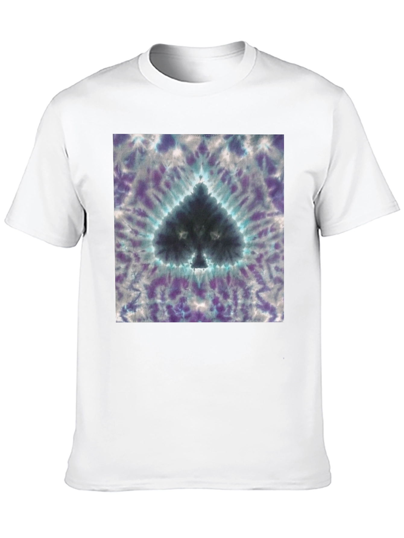 Tie-Dye Spade Graphic T-Shirt