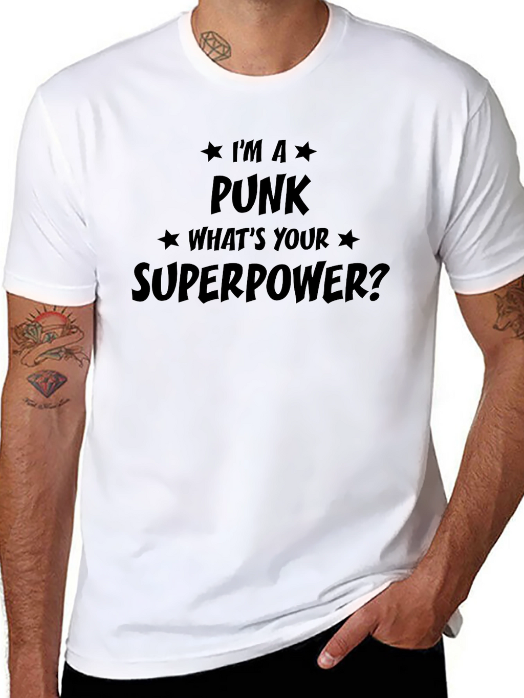 Punk Superpower Graphic T-Shirt