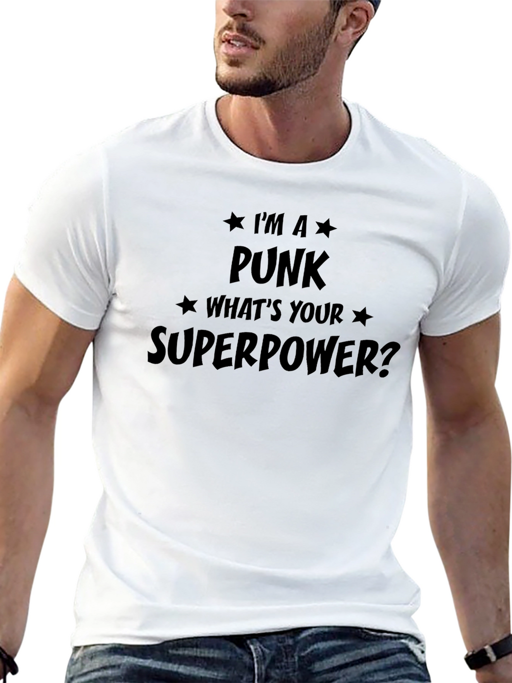 Punk Superpower Graphic T-Shirt