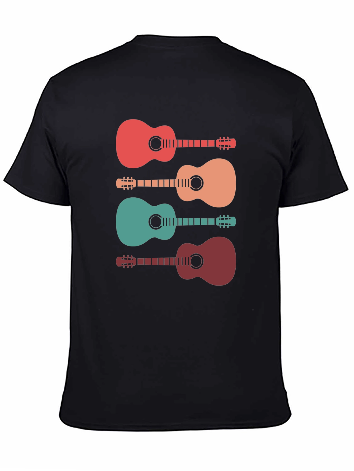 Retro Guitar T-Shirt - Music Lover Tee