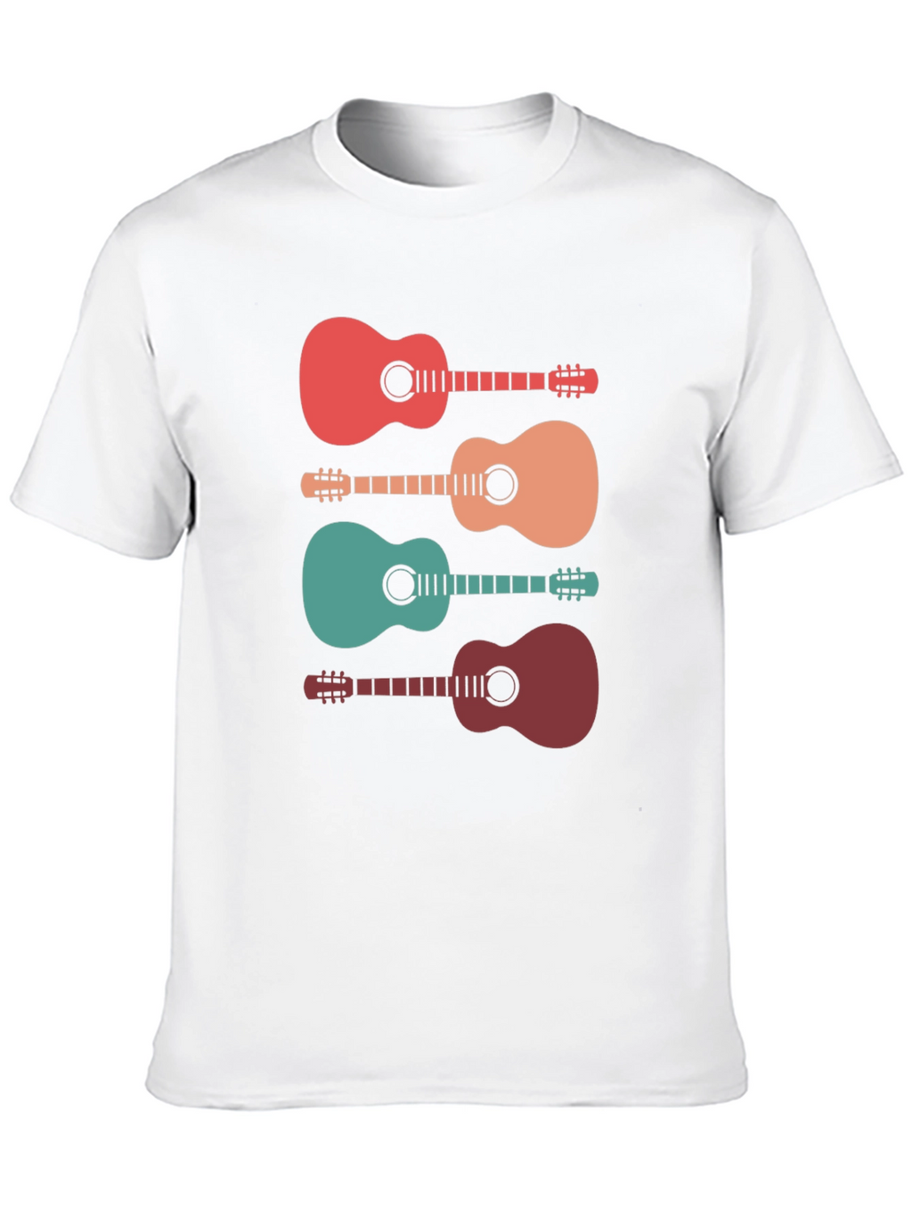 Retro Guitar T-Shirt - Music Lover Tee