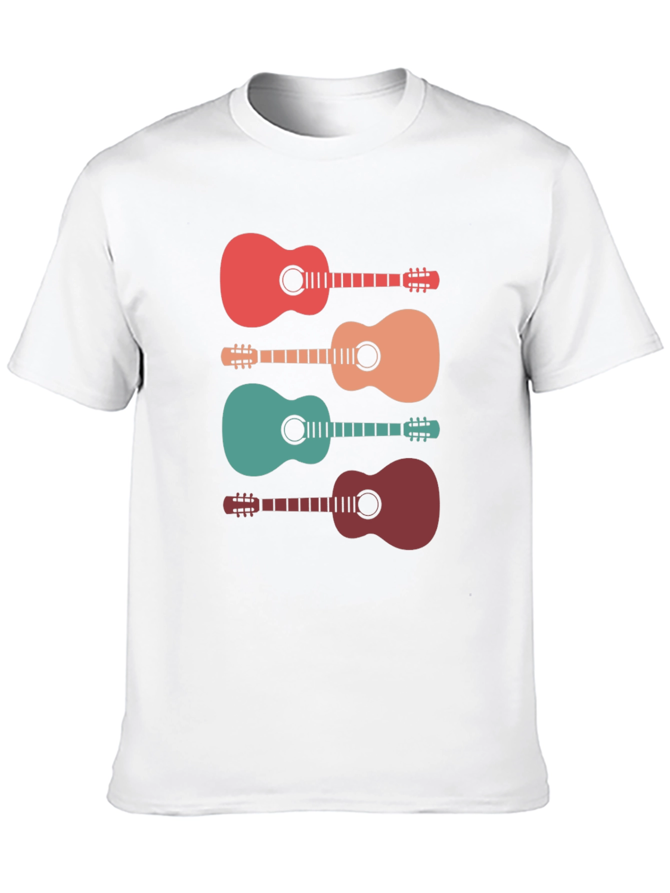 Retro Guitar T-Shirt - Music Lover Tee