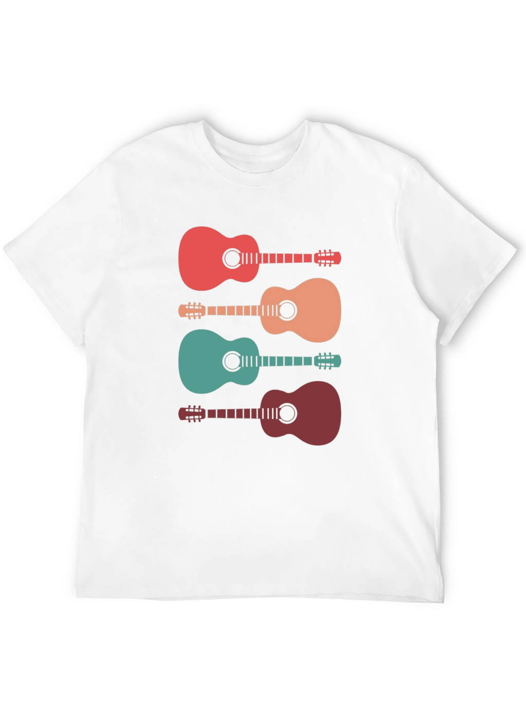 Retro Guitar T-Shirt - Music Lover Tee