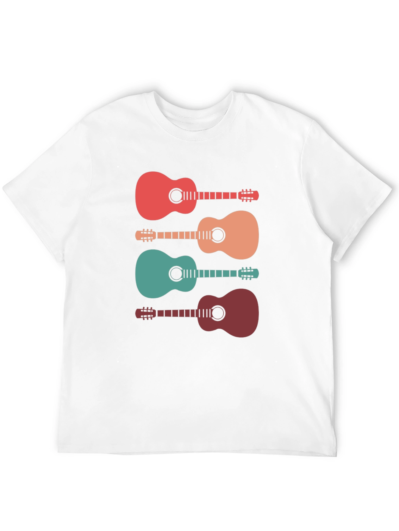 Retro Guitar T-Shirt - Music Lover Tee