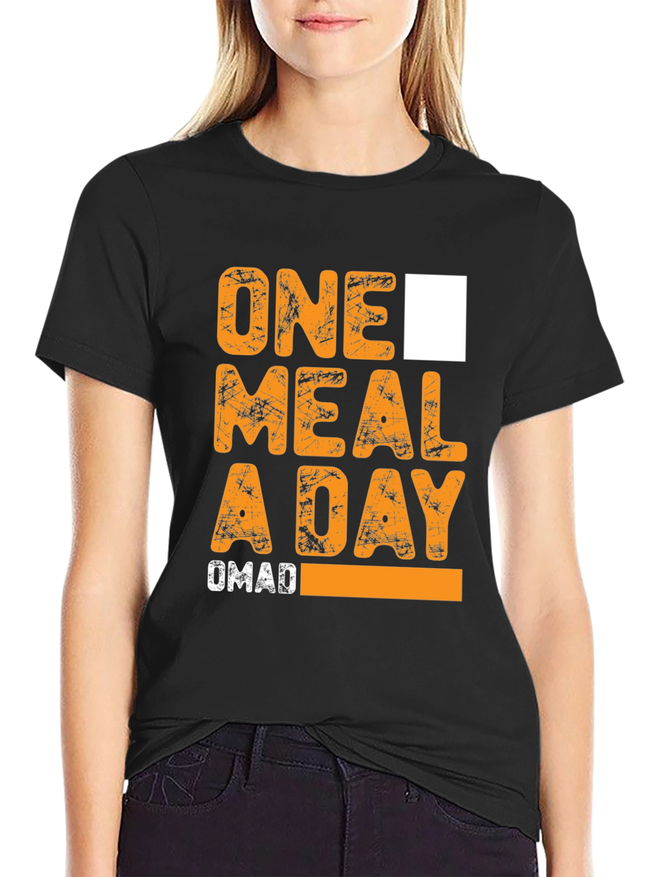 OMAD One Meal A Day Black T-Shirt