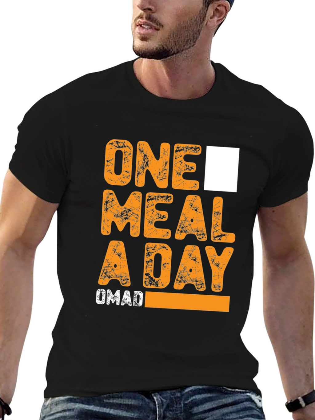 OMAD One Meal A Day Black T-Shirt