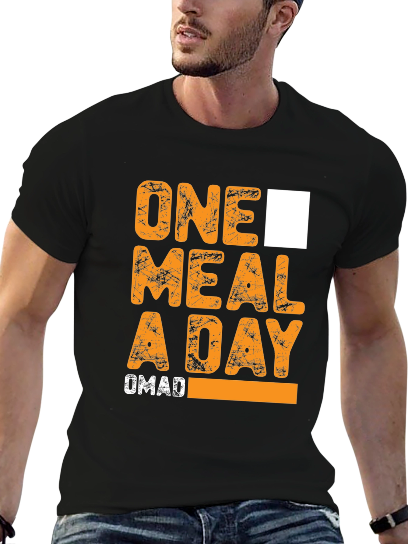 OMAD One Meal A Day Black T-Shirt