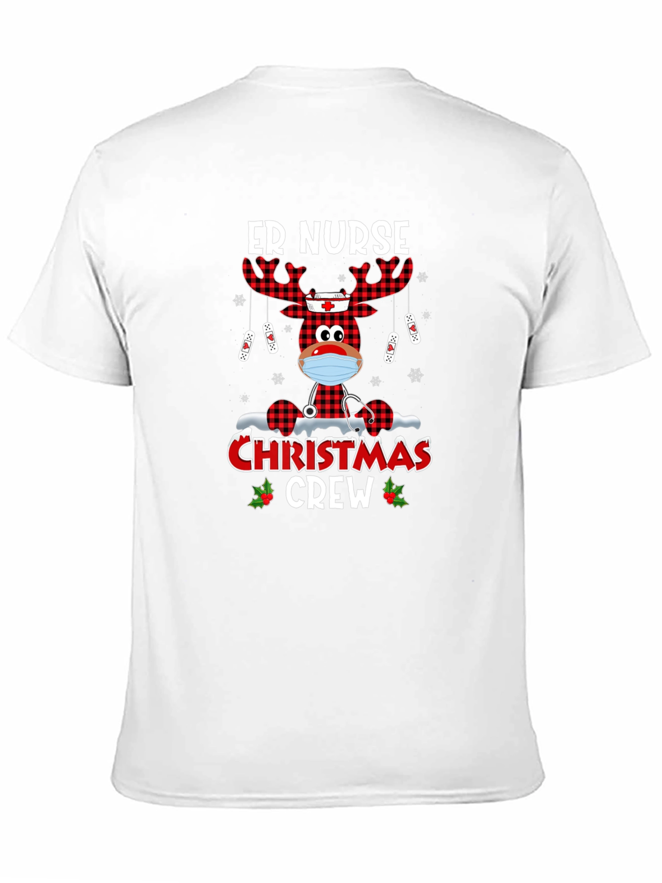 ER Nurse Christmas Crew Graphic Tee