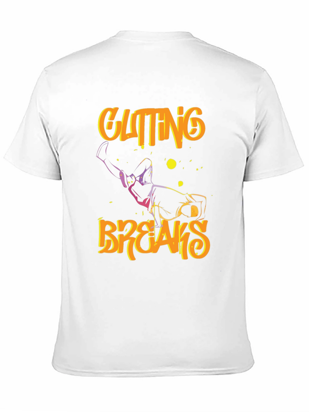 Cutting Breaks Graphic Print Black T-Shirt