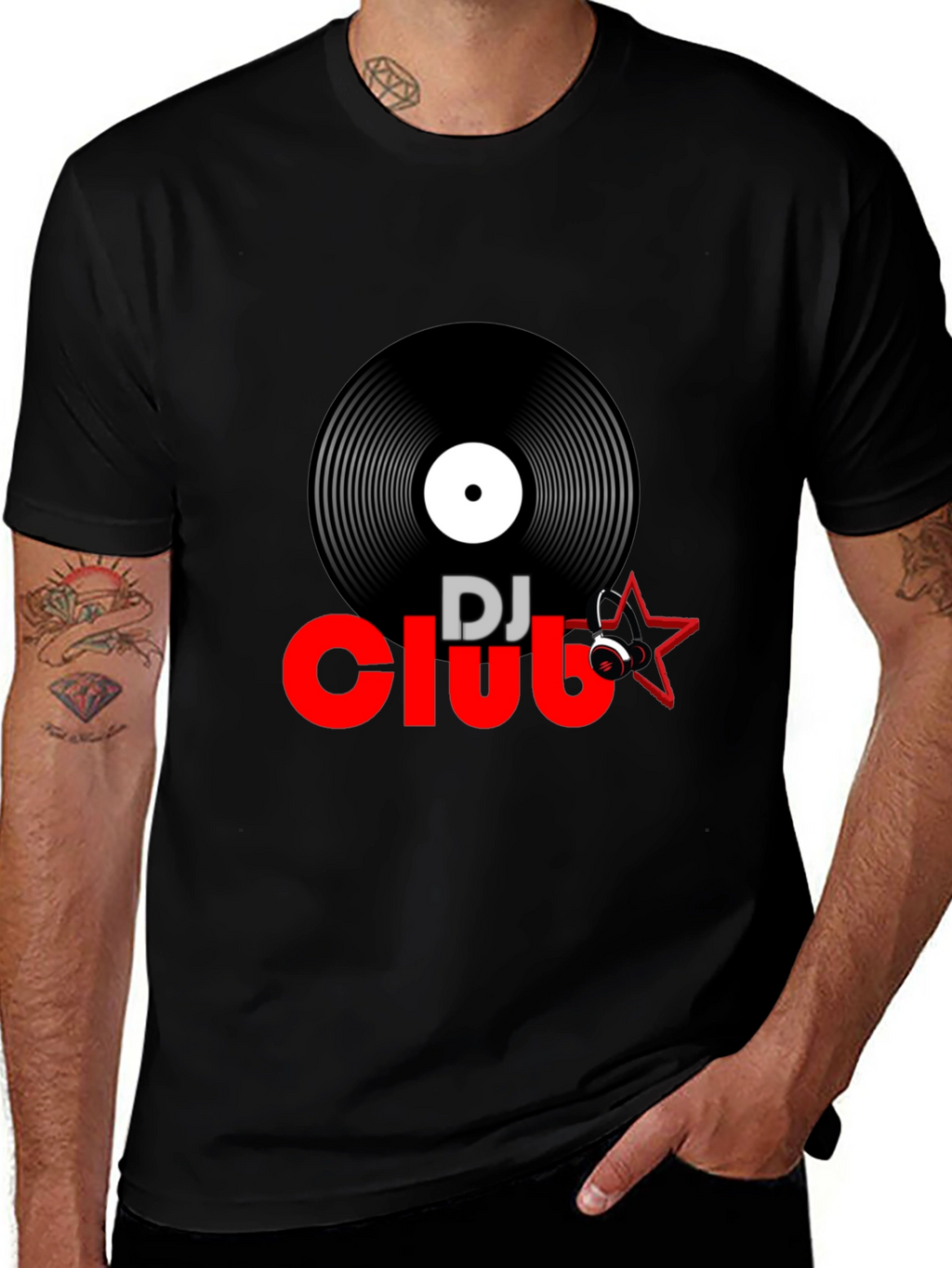 DJ Club Graphic Tee - Black T-Shirt