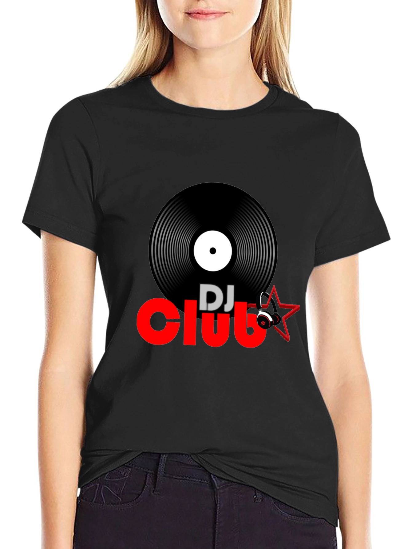 DJ Club Graphic Tee - Black T-Shirt