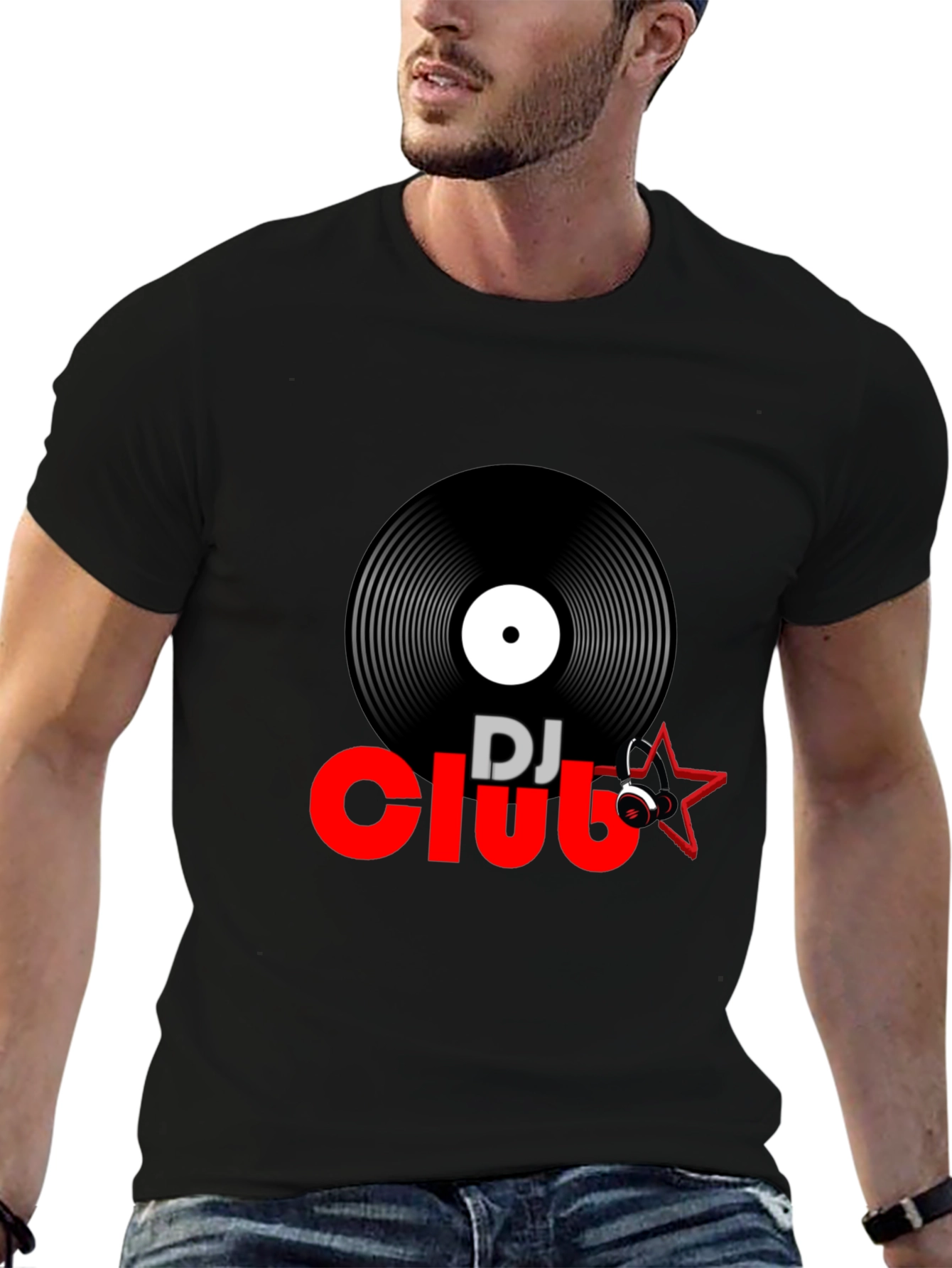 DJ Club Graphic Tee - Black T-Shirt