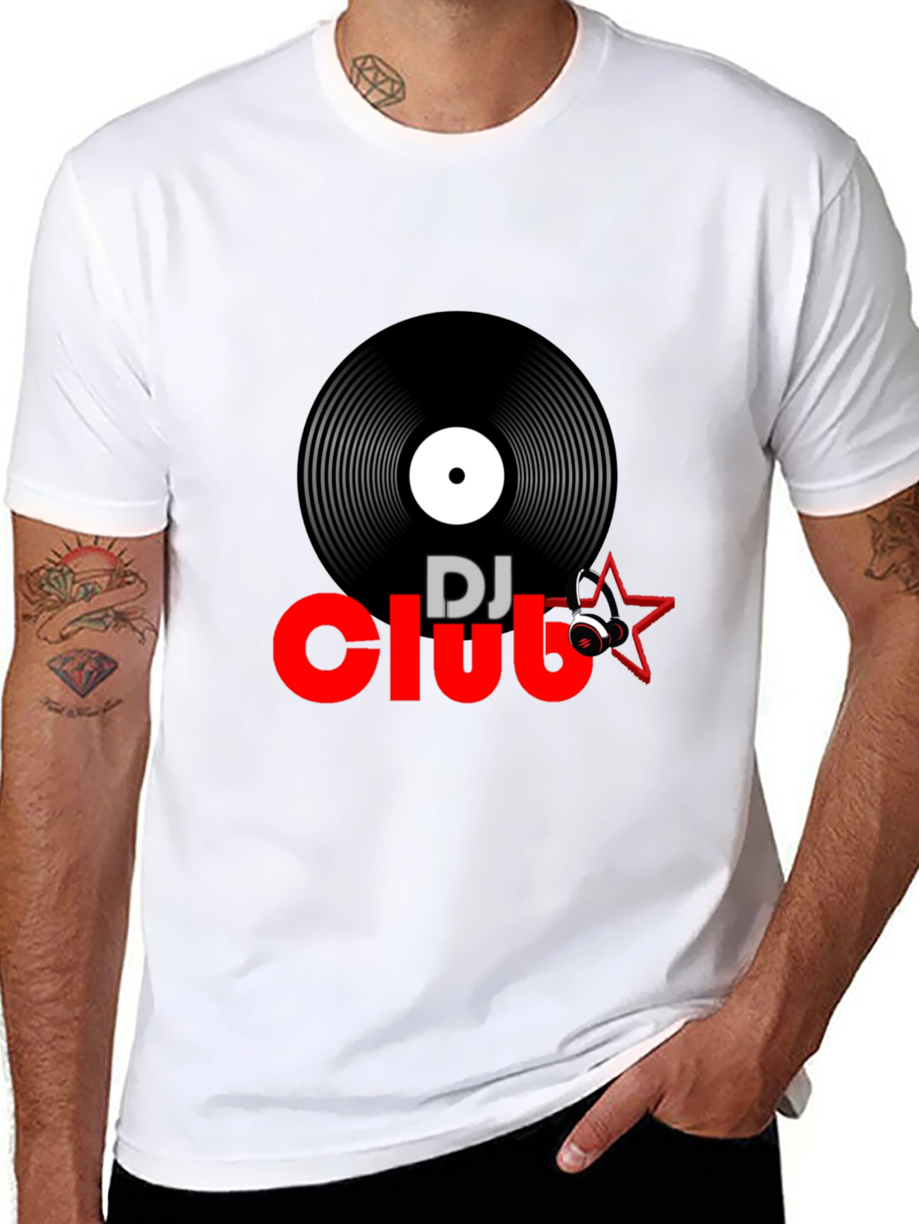 DJ Club Graphic Tee - Black T-Shirt