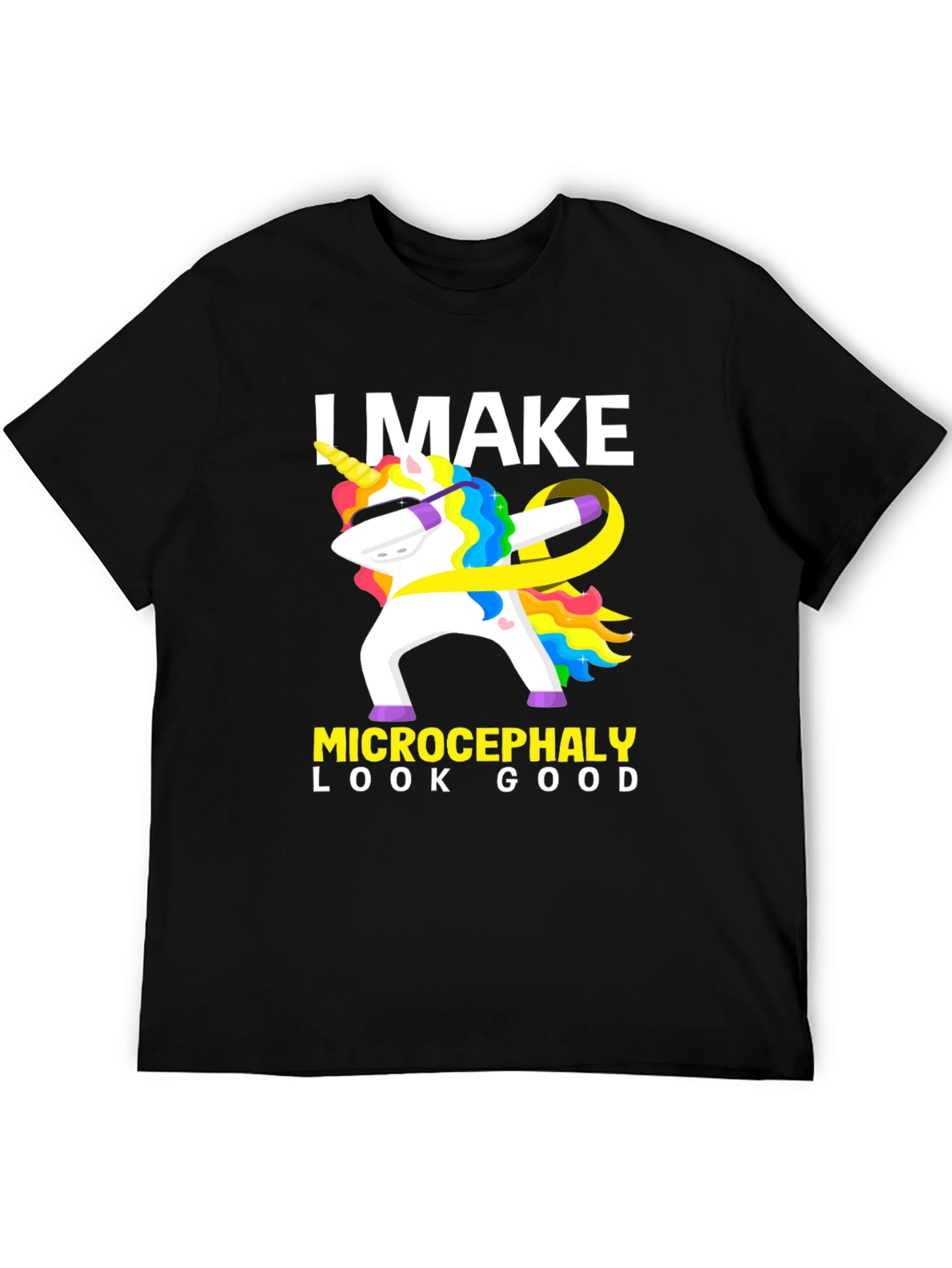 Microcephaly Awareness Dabbing Unicorn T-Shirt