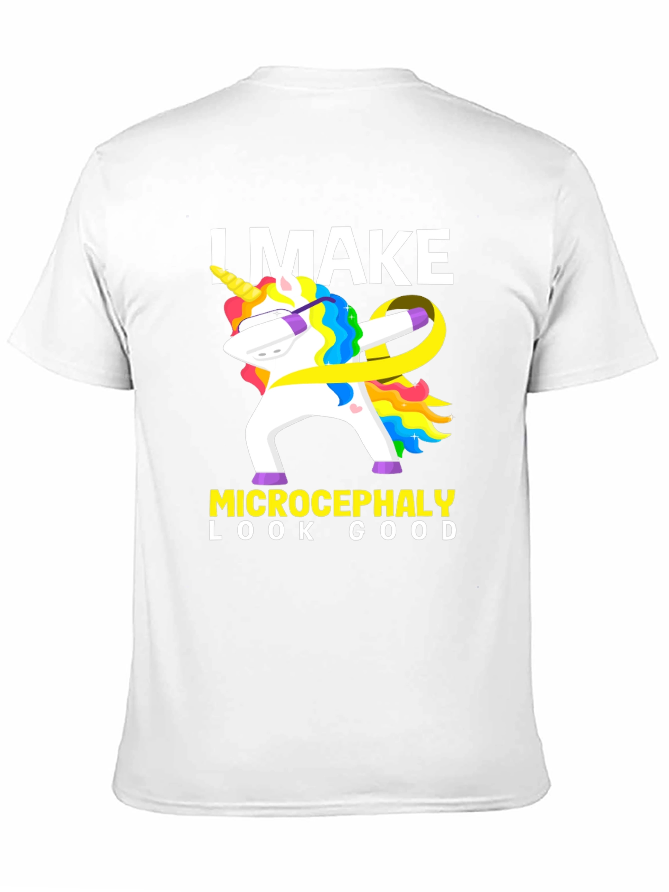 Microcephaly Awareness Dabbing Unicorn T-Shirt